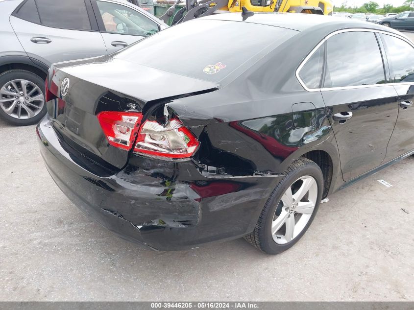 2012 Volkswagen Passat 2.5L Se VIN: 1VWBP7A35CC102206 Lot: 39446205