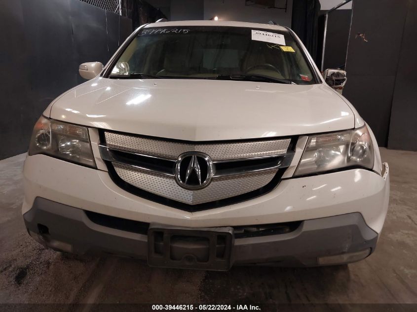 2008 Acura Mdx VIN: 2HNYD28208H507457 Lot: 39446215