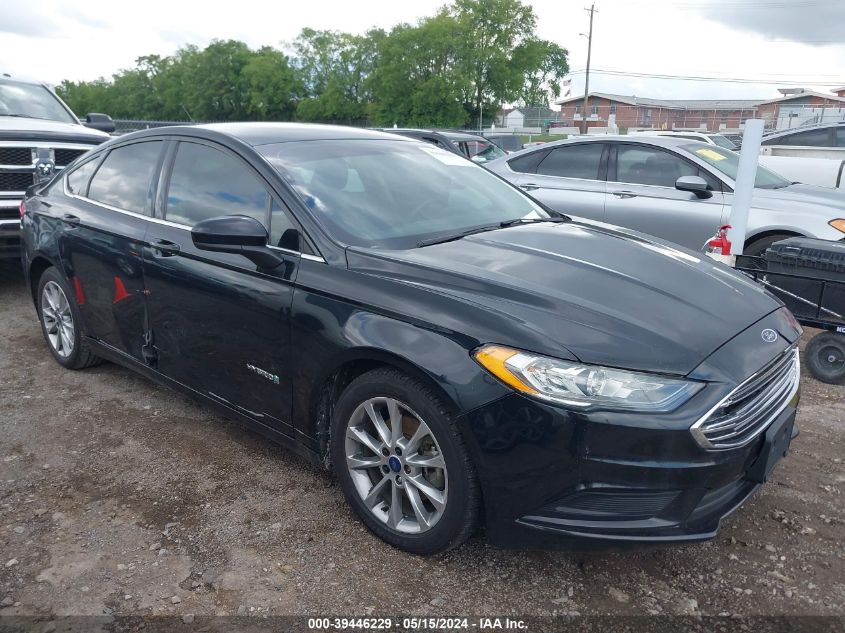 2017 Ford Fusion Hybrid Se VIN: 3FA6P0LU5HR384654 Lot: 39446229