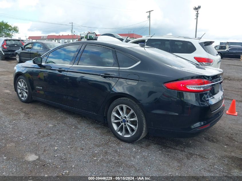 2017 Ford Fusion Hybrid Se VIN: 3FA6P0LU5HR384654 Lot: 39446229