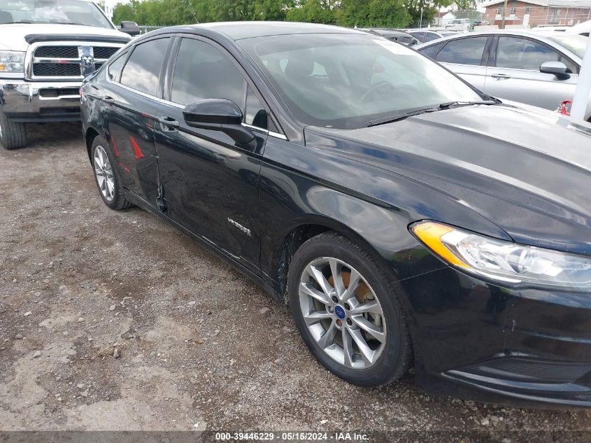 2017 Ford Fusion Hybrid Se VIN: 3FA6P0LU5HR384654 Lot: 39446229