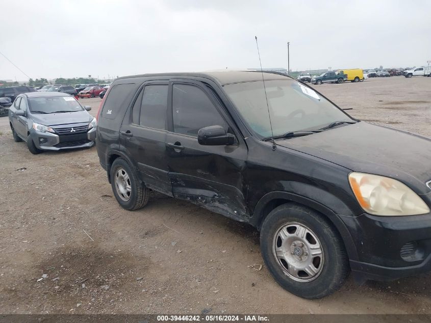 2005 Honda Cr-V Lx VIN: JHLRD68575C002285 Lot: 39446242