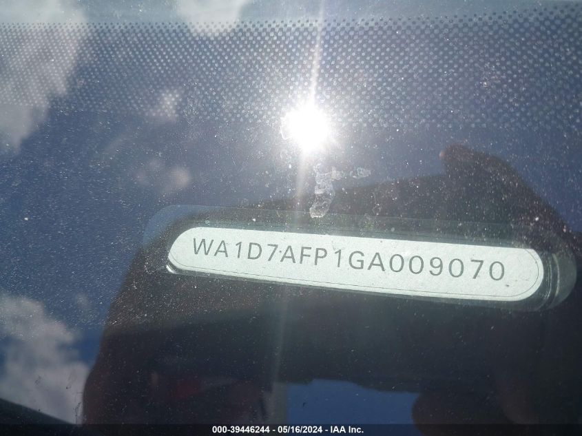 2016 Audi Q5 3.0T Premium Plus VIN: WA1D7AFP1GA009070 Lot: 39446244