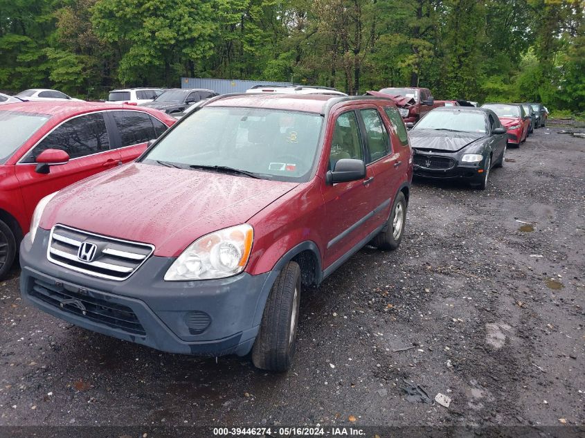 2006 Honda Cr-V Lx VIN: SHSRD785X6U405449 Lot: 39446274