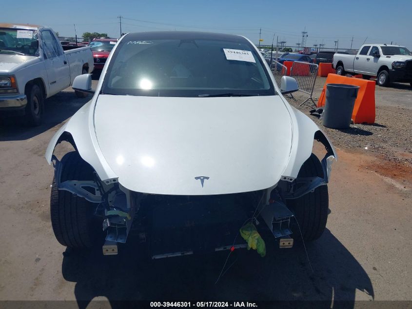 2022 Tesla Model Y Long Range Dual Motor All-Wheel Drive VIN: 7SAYGDEE6NF358547 Lot: 39446301