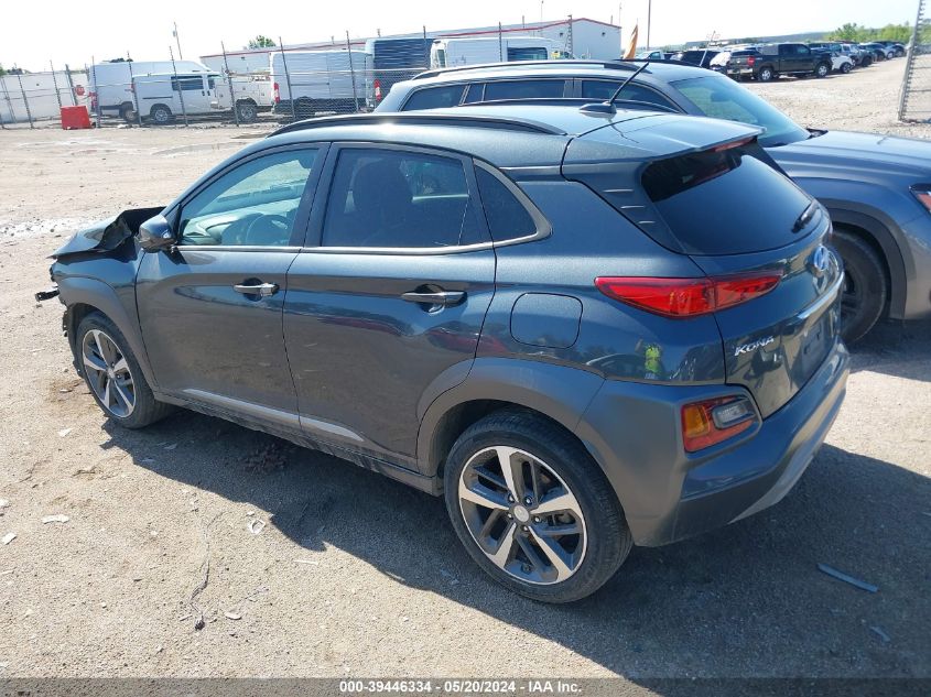 2018 Hyundai Kona Limited VIN: KM8K3CA54JU103522 Lot: 39446334