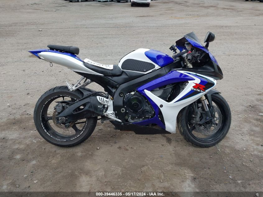 2006 Suzuki Gsx-R600 K6 VIN: JS1GN7DA362105523 Lot: 39446335