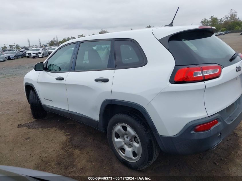 2015 Jeep Cherokee Sport VIN: 1C4PJLAB2FW507517 Lot: 39446373