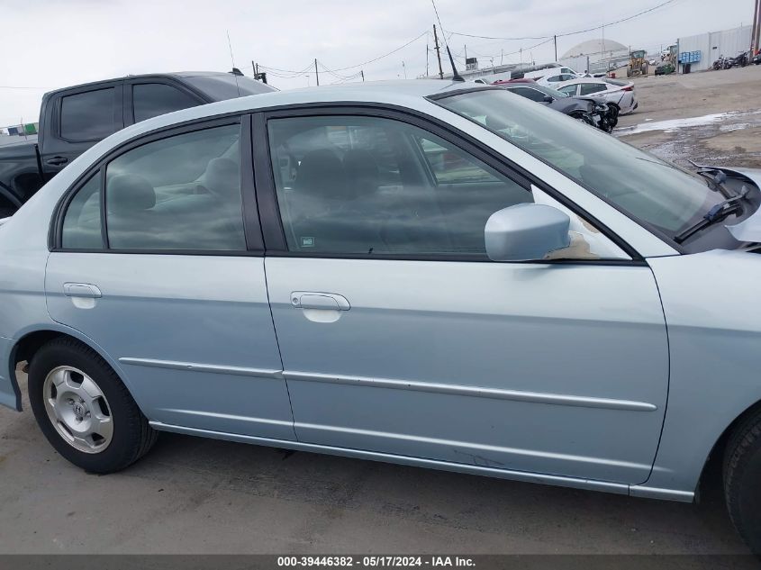 2004 Honda Civic Hybrid VIN: JHMES96654S012668 Lot: 39446382