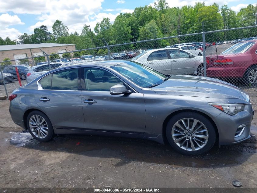 2018 Infiniti Q50 3.0T Luxe VIN: JN1EV7AR6JM433526 Lot: 39446386