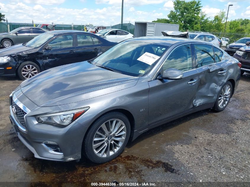 2018 Infiniti Q50 3.0T Luxe VIN: JN1EV7AR6JM433526 Lot: 39446386