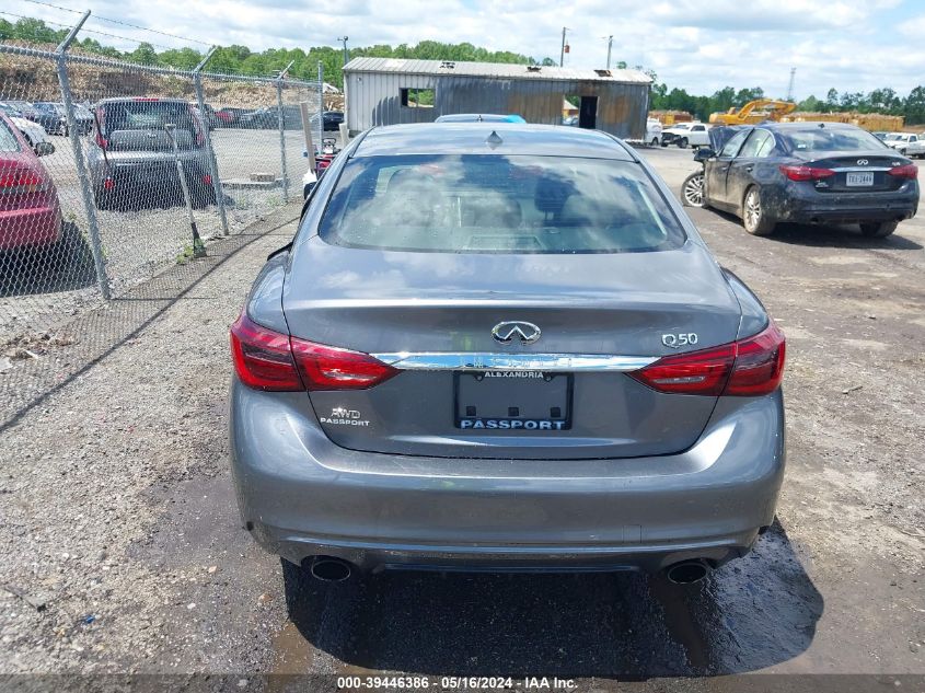 2018 Infiniti Q50 3.0T Luxe VIN: JN1EV7AR6JM433526 Lot: 39446386