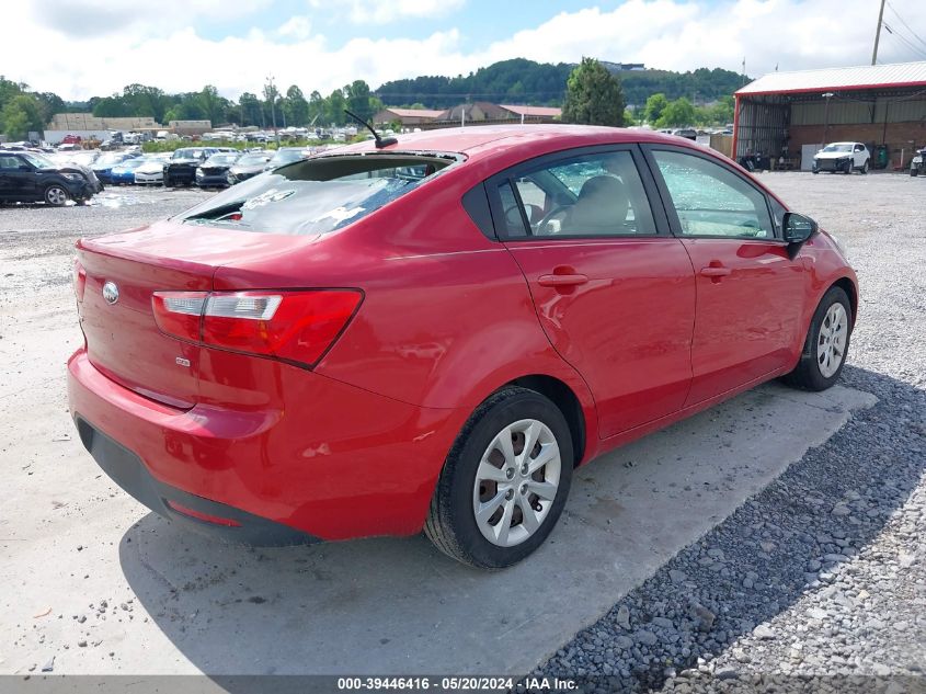 2013 Kia Rio Lx VIN: KNADM4A34D6214527 Lot: 39446416