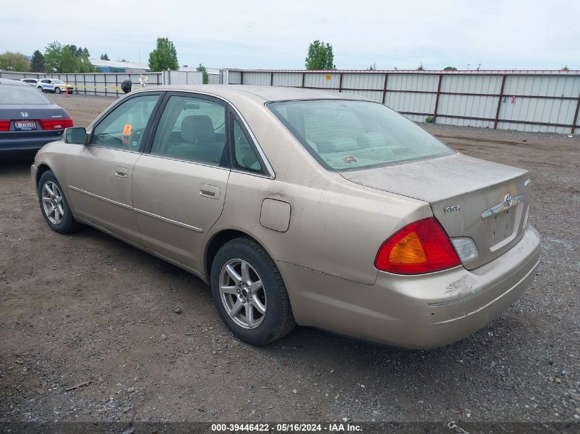 2000 Toyota Avalon Xl VIN: 4T1BF28B1YU109995 Lot: 39446422