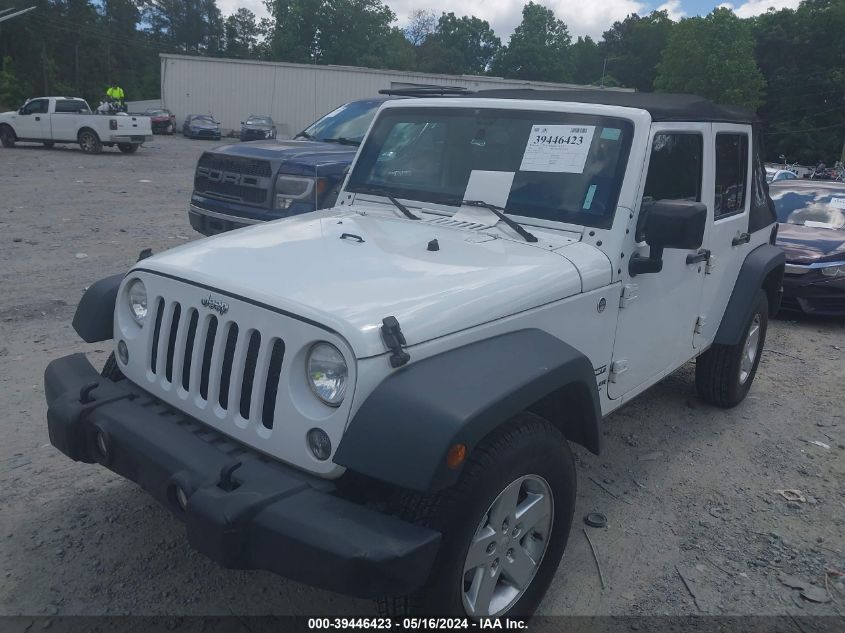 2015 Jeep Wrangler Unlimited Sport VIN: 1C4HJWDG9FL507416 Lot: 39446423