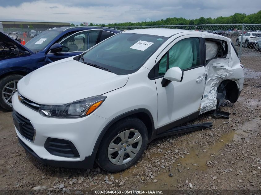 2017 Chevrolet Trax Ls VIN: 3GNCJKSB4HL277969 Lot: 39446453