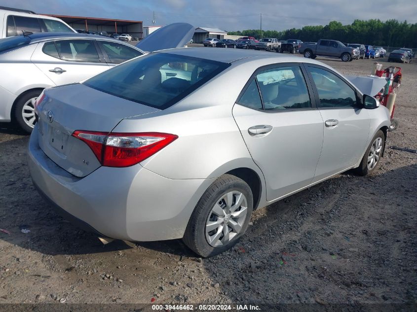 2016 Toyota Corolla Le VIN: 2T1BURHE3GC489365 Lot: 39446462