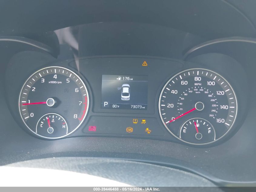 2019 Kia Optima S VIN: 5XXGT4L3XKG302111 Lot: 39446488