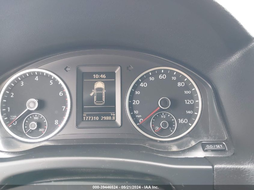 2013 Volkswagen Tiguan Se VIN: WVGAV7AXXDW015422 Lot: 39446524