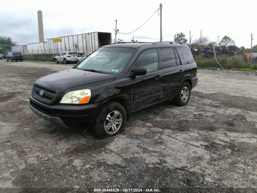 2004 Honda Pilot Ex-L VIN: 5FNYF18604B011216 Lot: 39446529