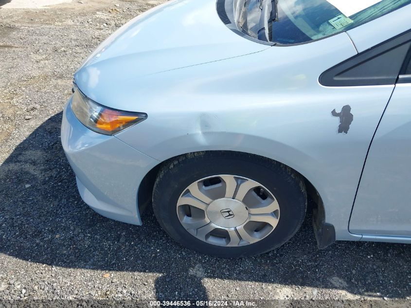 2012 Honda Civic Hybrid VIN: JHMFB4F39CS002740 Lot: 39446536