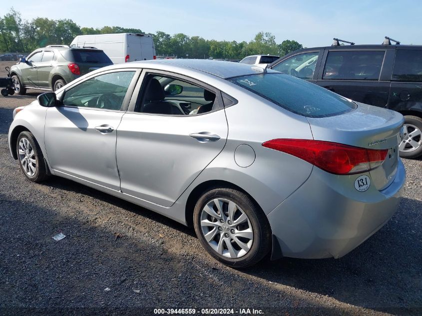 2013 Hyundai Elantra Gls VIN: 5NPDH4AE8DH165587 Lot: 39446559