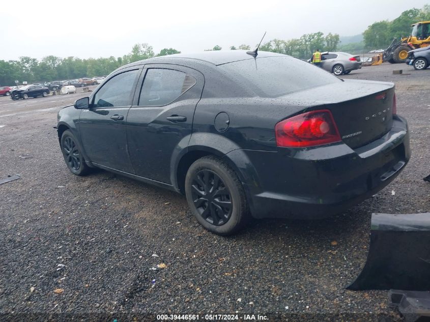 2013 Dodge Avenger Se VIN: 1C3CDZAB8DN575756 Lot: 39446561