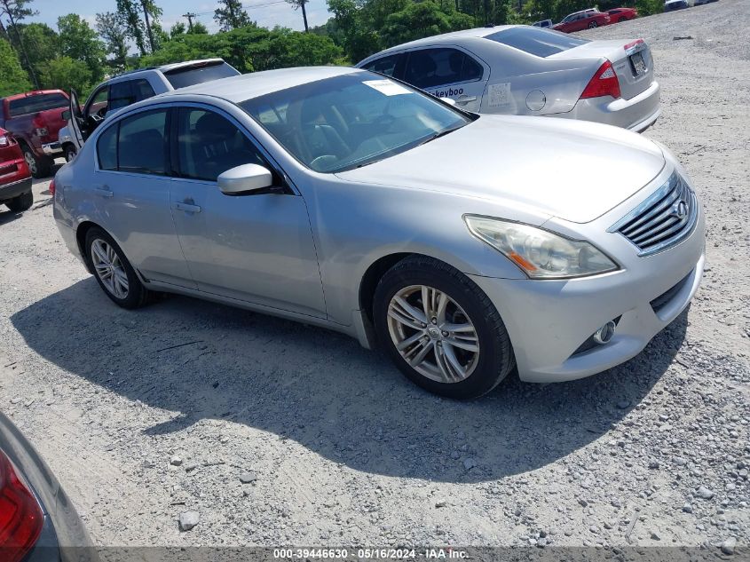 2011 Infiniti G25 Journey VIN: JN1DV6AP3BM603802 Lot: 39446630