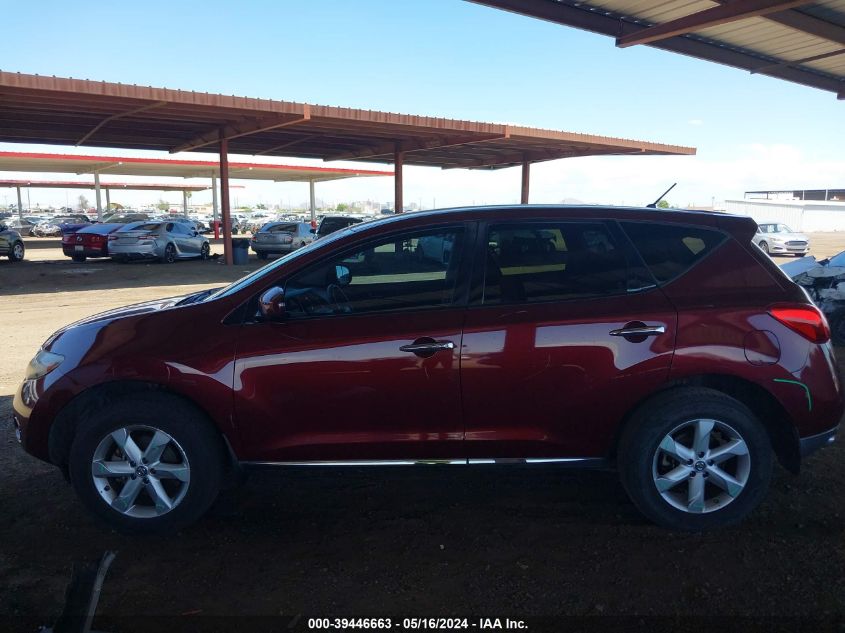 2010 Nissan Murano S/Sl/Le VIN: JN8AZ1MU6AW014291 Lot: 39446663