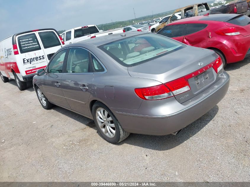 2008 Hyundai Azera Limited VIN: KMHFC46F58A290855 Lot: 39446690