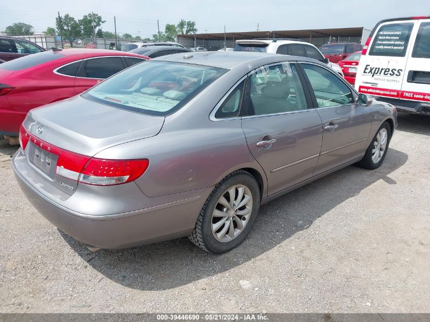 2008 Hyundai Azera Limited VIN: KMHFC46F58A290855 Lot: 39446690