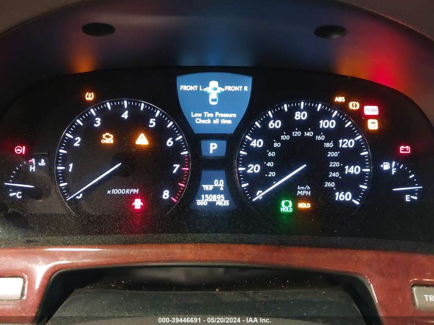 2010 Lexus Ls 460 VIN: JTHCL5EF4A5007681 Lot: 39446691