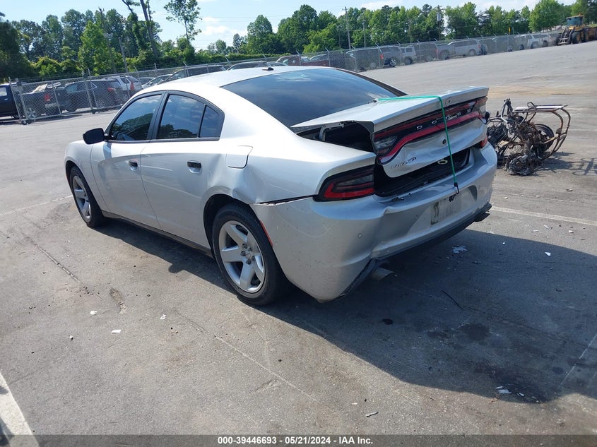 VIN 2C3CDXAGXJH214825 2018 DODGE CHARGER POLICE RWD
