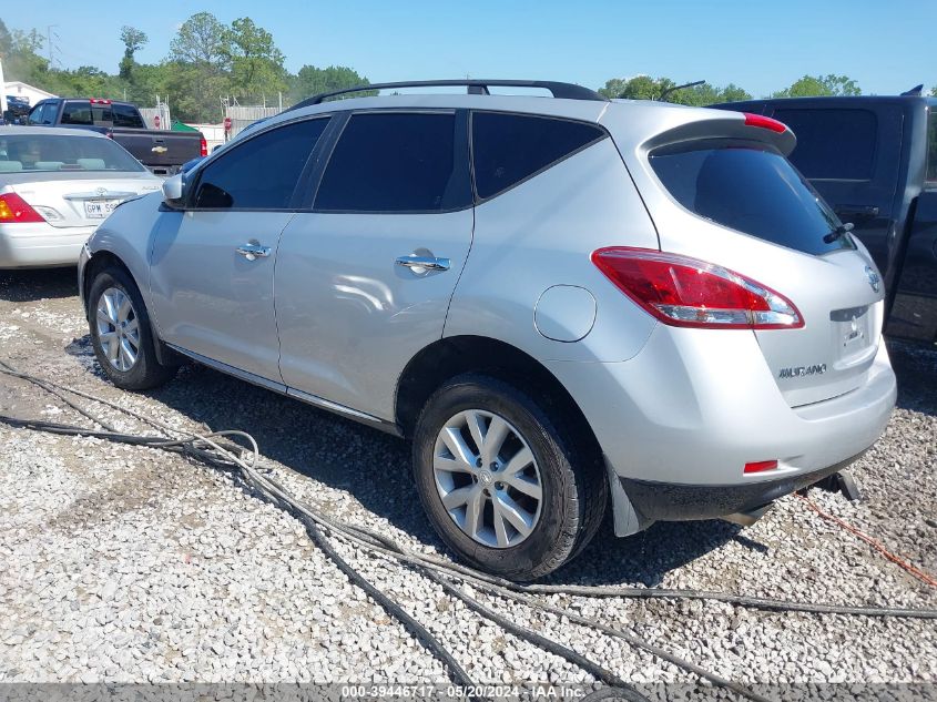 2014 Nissan Murano Sv VIN: JN8AZ1MU5EW402103 Lot: 39446717