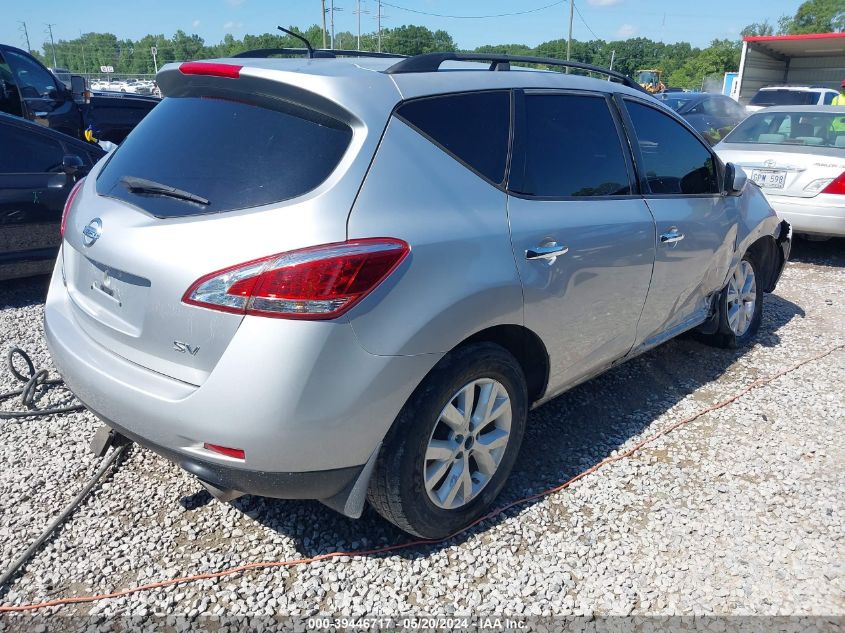 2014 Nissan Murano Sv VIN: JN8AZ1MU5EW402103 Lot: 39446717