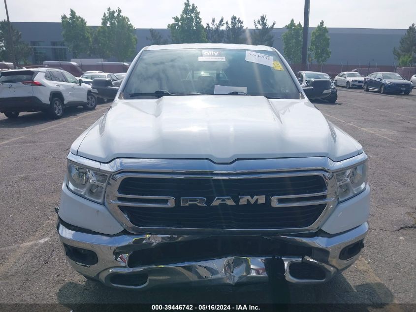 2019 Ram 1500 Big Horn/Lone Star 4X4 6'4 Box VIN: 1C6SRFMTXKN686213 Lot: 39446742