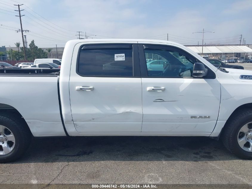 2019 Ram 1500 Big Horn/Lone Star 4X4 6'4 Box VIN: 1C6SRFMTXKN686213 Lot: 39446742