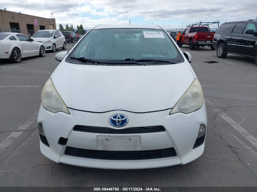 2013 Toyota Prius C One VIN: JTDKDTB34D1530624 Lot: 39446760