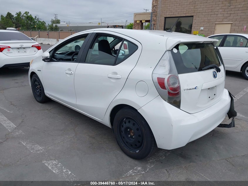 2013 Toyota Prius C One VIN: JTDKDTB34D1530624 Lot: 39446760