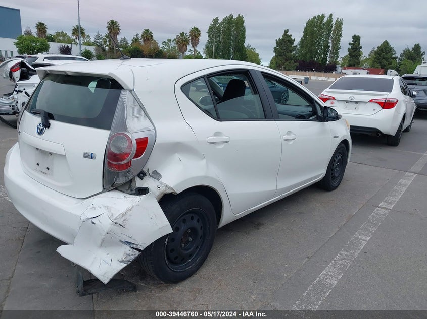 2013 Toyota Prius C One VIN: JTDKDTB34D1530624 Lot: 39446760