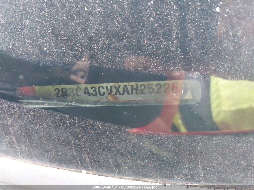 2010 Dodge Charger Sxt VIN: 2B3CA3CVXAH252260 Lot: 39446761