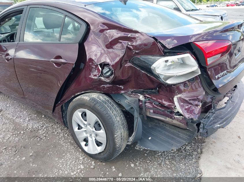 2018 Kia Forte Lx VIN: 3KPFL4A71JE255818 Lot: 39446770