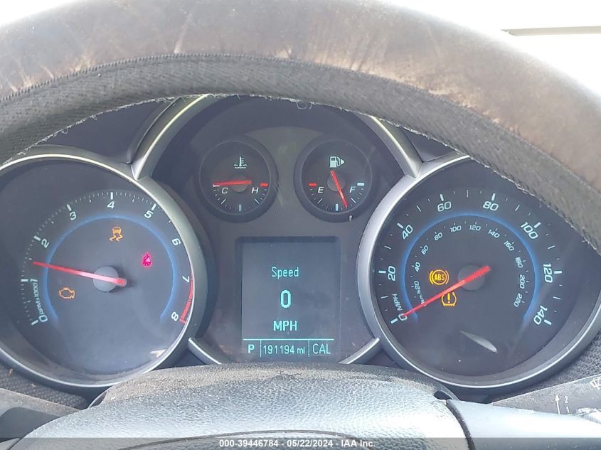 2012 Chevrolet Cruze 1Lt VIN: 1G1PF5SCXC7278958 Lot: 39446784