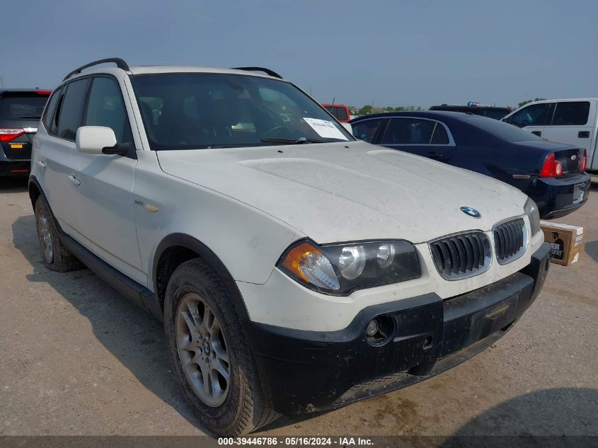 2005 BMW X3 2.5I VIN: WBXPA73445WC48670 Lot: 39446786