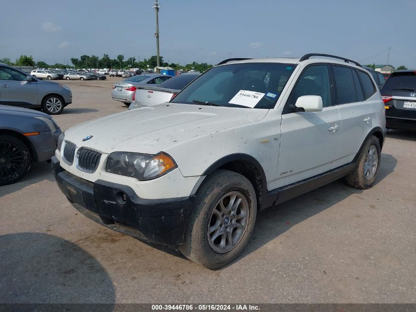 2005 BMW X3 2.5I VIN: WBXPA73445WC48670 Lot: 39446786