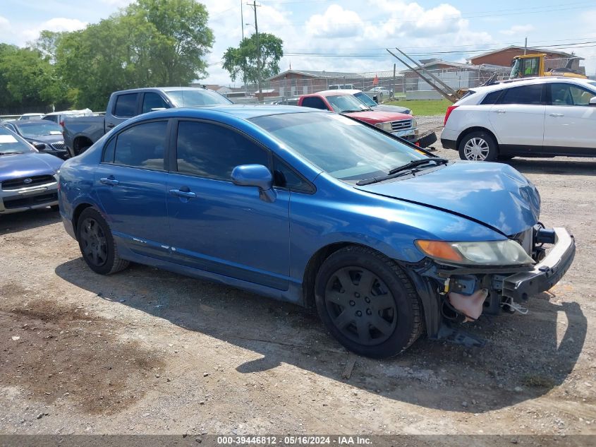 2008 Honda Civic Lx VIN: 1HGFA16598L006617 Lot: 39446812