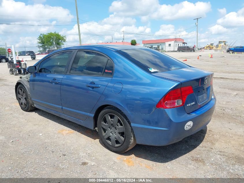 2008 Honda Civic Lx VIN: 1HGFA16598L006617 Lot: 39446812