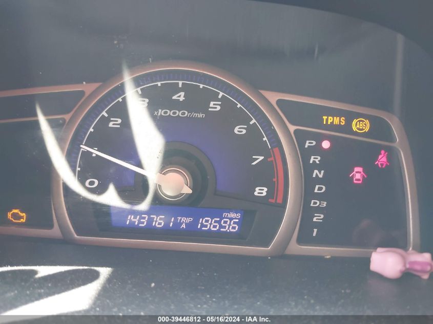 2008 Honda Civic Lx VIN: 1HGFA16598L006617 Lot: 39446812