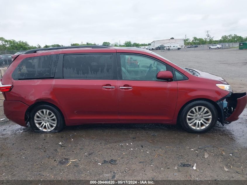 2016 Toyota Sienna Xle Premium 8 Passenger VIN: 5TDYK3DC3GS763513 Lot: 39446820
