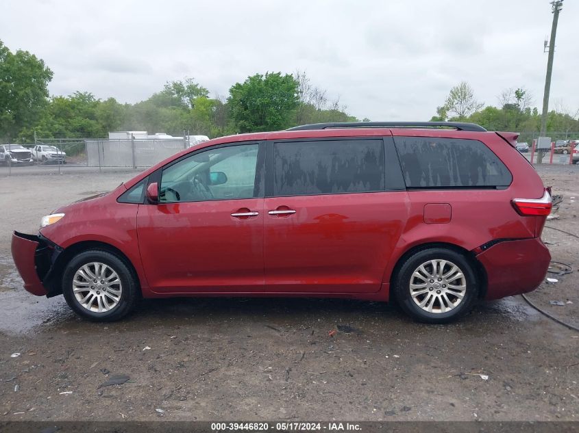2016 Toyota Sienna Xle Premium 8 Passenger VIN: 5TDYK3DC3GS763513 Lot: 39446820